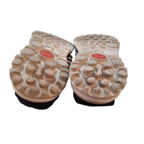 Skechers Women’s Go Walk Slip-On Boat Shoes Size 8 Blue White Horizontal Stripe - Picture 8 of 9